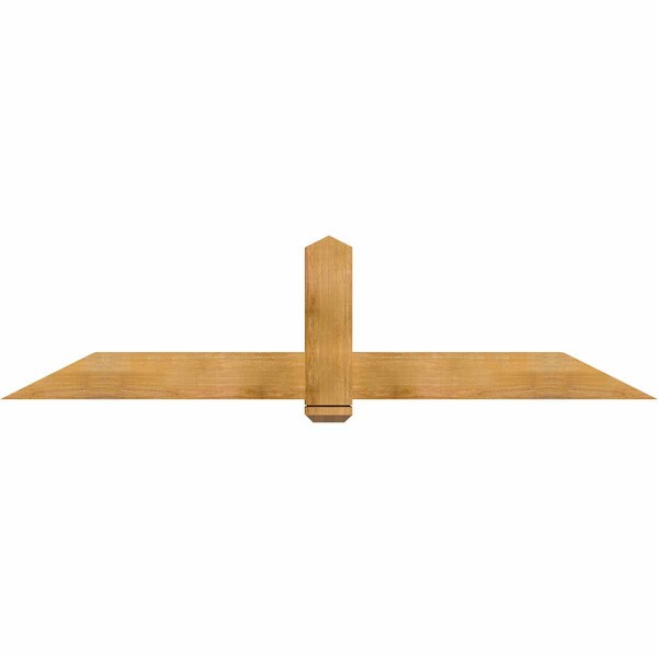 Ekena Millwork Eugene Rough Sawn Timber Gable Bracket, Western Red Cedar, 84"W x 21"H x 4"D x 6"F, 6/12 Pitch GBW084X21X0406EUG00RWR - main